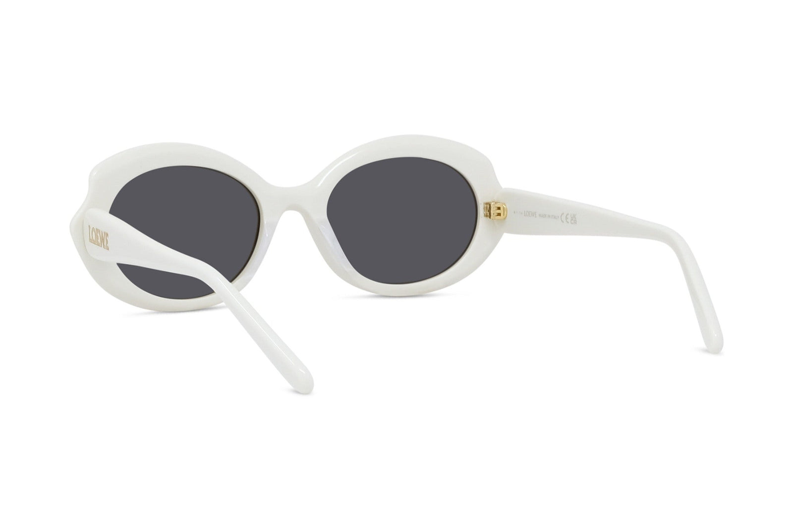 Loewe - Slim White Geometric Sunglasses – Good See Co.