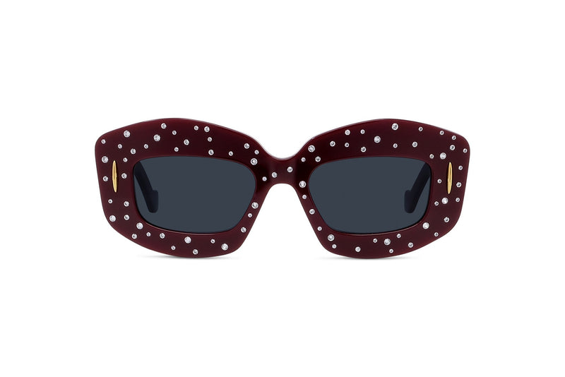 NEW!!! LOEWE Sunglasses LW4114IS 96A Authentic LOEWE PAVE SCREEN Starry Night ANAGRAM LW4114IS Red Crystal  main image 2