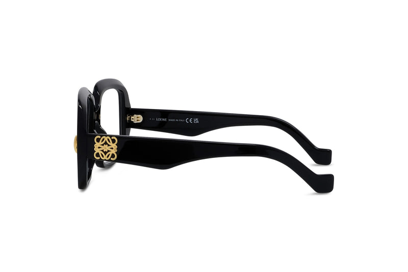 Anagram Black Rectangular Eyeglasses
