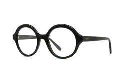 Slim Black Round Eyeglasses