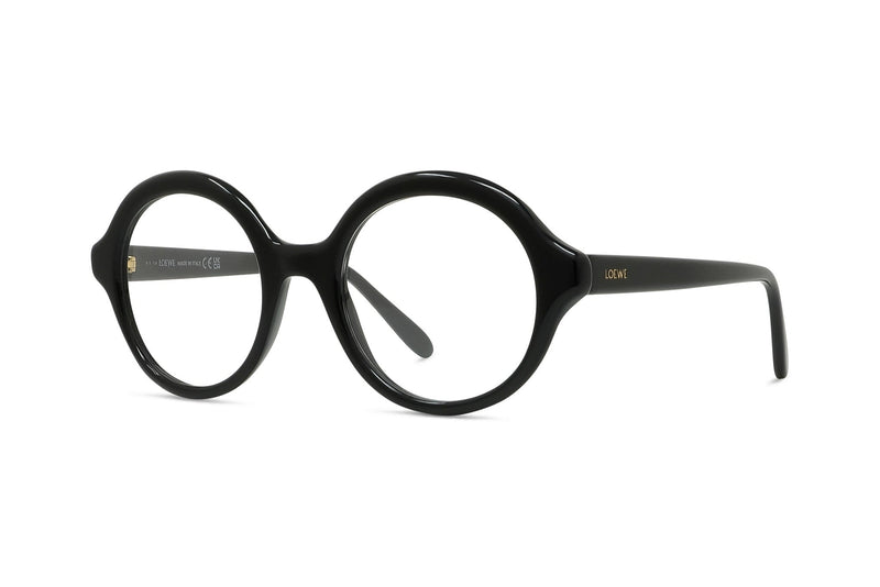Slim Black Round Eyeglasses