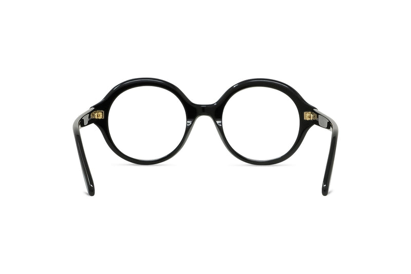 Slim Black Round Eyeglasses