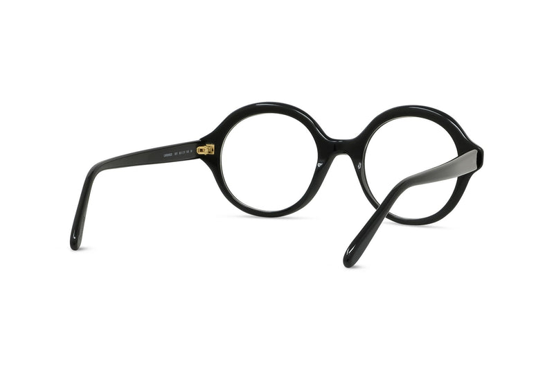 Slim Black Round Eyeglasses