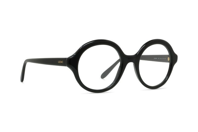 Slim Black Round Eyeglasses