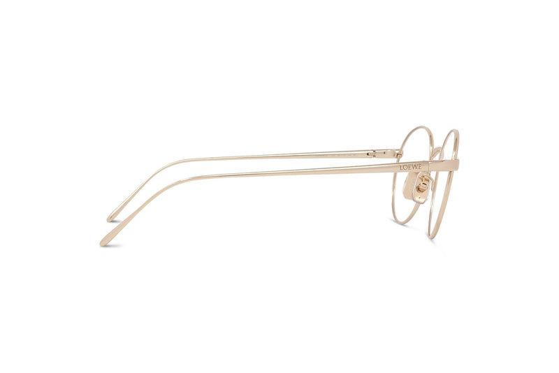 Slim Gold Round Eyeglasses