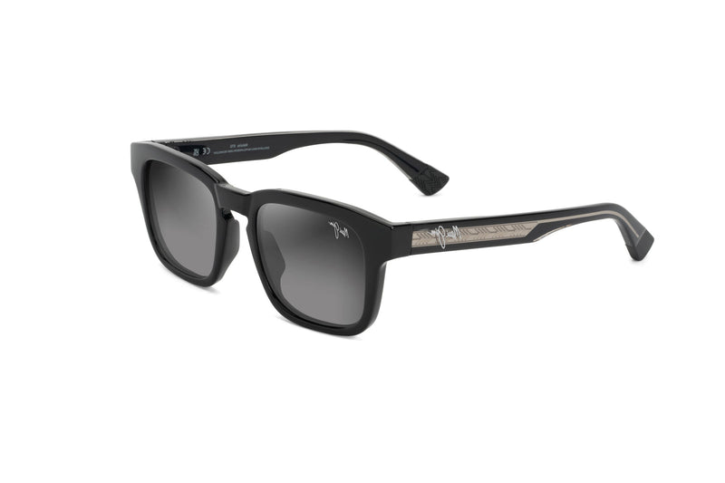 Maui Jim - Maluhia (Shiny Black/Translucent Light Grey) – Good See Co.