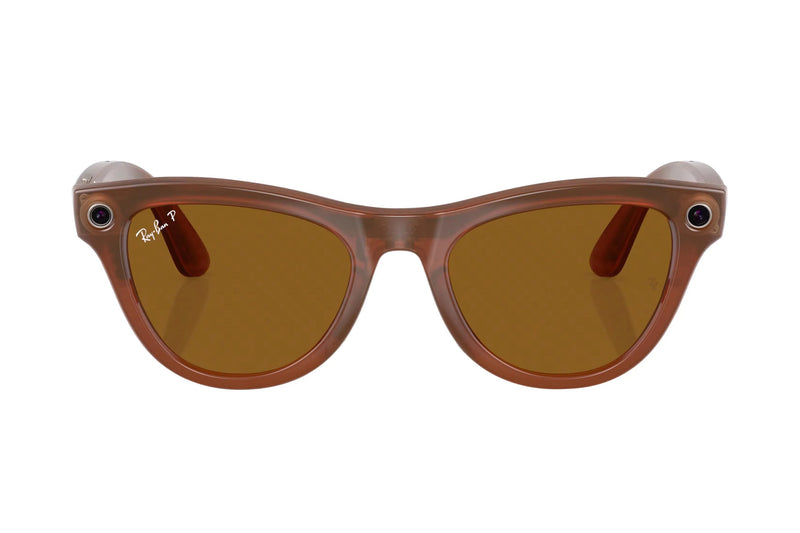 Ray-Ban - Meta Skyler (Shiny Caramel | Polarized Brown)