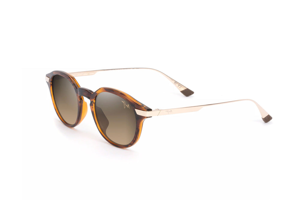 ■マミィ Maui Jim - Momi (Shiny Dark Havana w/ Gold) – Good See Co.