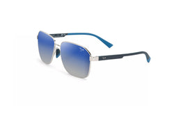 Maui Jim - 'Onipa'a (Shiny Silver w/ Dark Blue) – Good See Co.