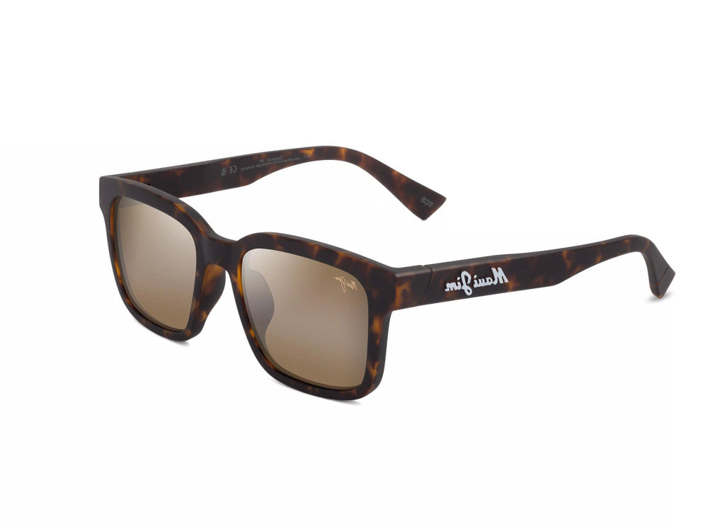 Maui Jim - 'Ōpiopio Asian Fit (Matte Dark Havana Lens/HCL® Bronze