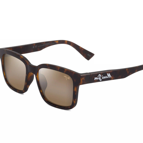 Maui Jim - 'Ōpiopio Asian Fit (Matte Dark Havana Lens/HCL® Bronze