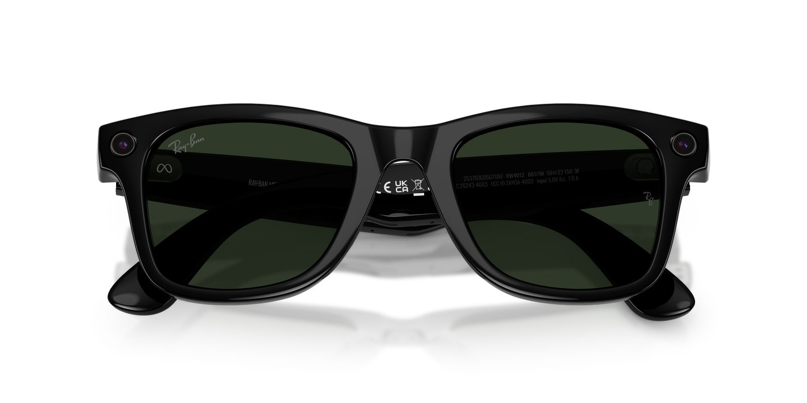Ray-Ban - Meta Wayfarer Gen 2 (Shiny Black | Clear/Graphite Green