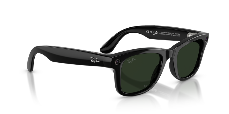 Ray-Ban - Meta Wayfarer Gen 2 (Shiny Black | Clear/Graphite Green Transitions®)