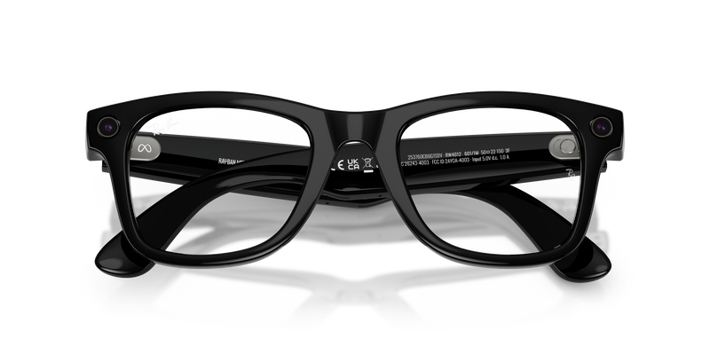 Ray-Ban - Meta Wayfarer Gen 2 (Shiny Black | Clear/Graphite Green Transitions®)