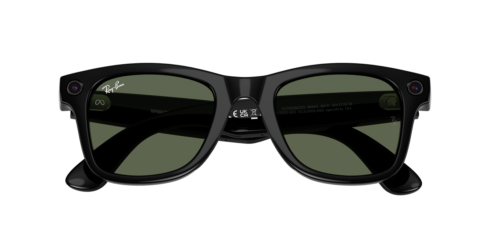 Ray-Ban - Meta Wayfarer Gen 2 (Shiny Black | G-15 Green) – Good 