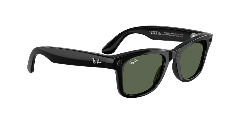Ray-Ban - Meta Wayfarer Gen 2 (Shiny Black | G-15 Green)