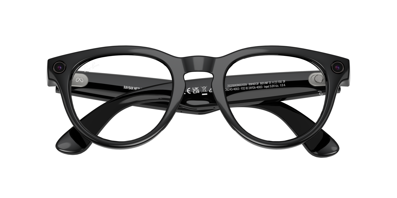 Ray-Ban - Meta Headliner Low Bridge Fit Gen 2 (Shiny Black | Clear