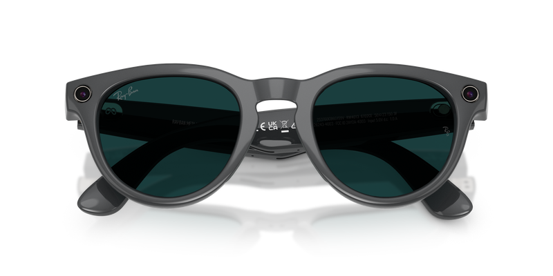 Ray-Ban - Meta Headliner Gen 2 (Shiny Asteroid Grey | Clear to Emerald Transitions®)