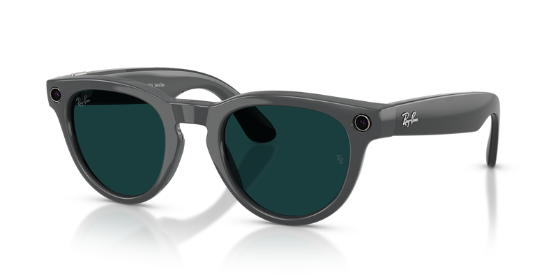 Ray-Ban - Meta Headliner Gen 2 (Shiny Asteroid Grey | Clear to Emerald Transitions®)