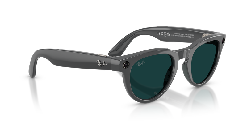 Ray-Ban - Meta Headliner Gen 2 (Shiny Asteroid Grey | Clear to Emerald Transitions®)