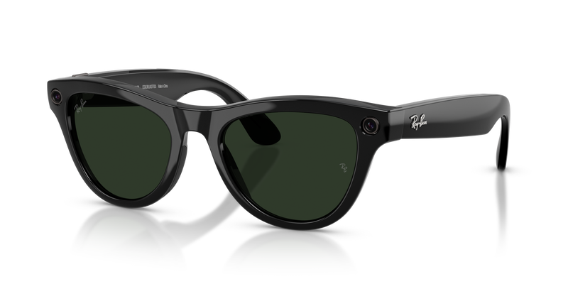 Ray-Ban - Meta Skyler Gen 2 (Shiny Black | Clear/Graphite Green Transitions®)