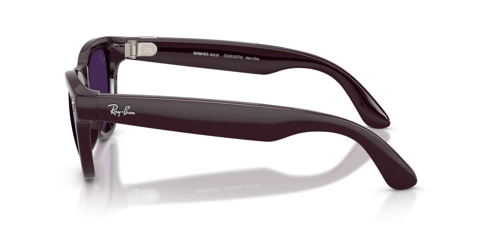 Ray-Ban Skyler Gen 2 Sunglasses - Black Frame with Purple Lenses Ray-Ban | Meta (Gen 2) Ray-Ban Meta Skyler M (52 - 20) with  main image 3
