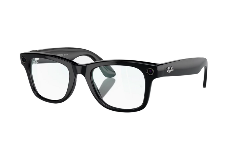 Ray-Ban - Meta Wayfarer Optics (Shiny Black | Clear)