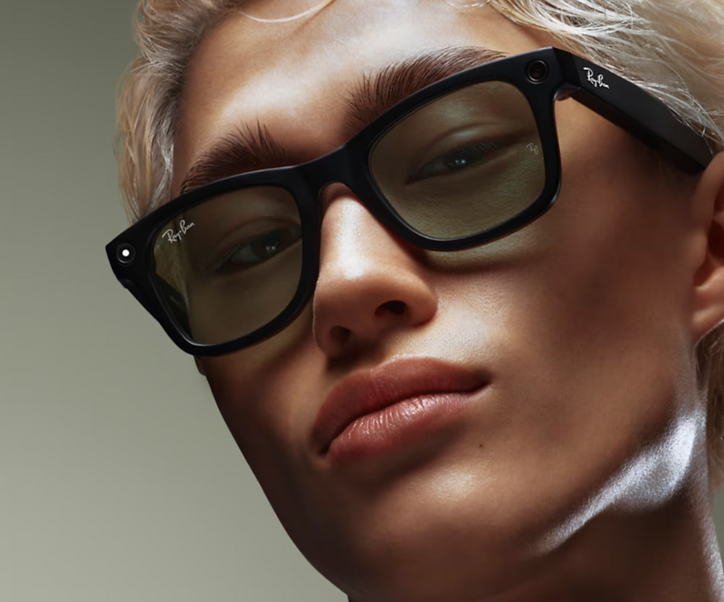 Ray-Ban - Meta Wayfarer Optics (Shiny Black | Clear)