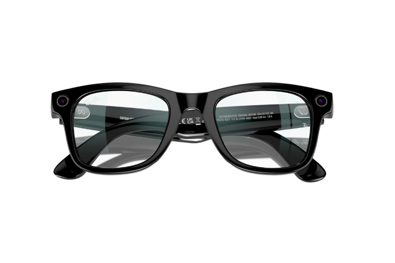 Ray-Ban - Meta Wayfarer Optics (Shiny Black | Clear)