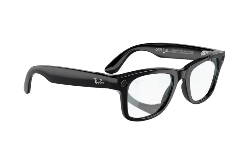 Ray-Ban - Meta Wayfarer Optics (Shiny Black | Clear)