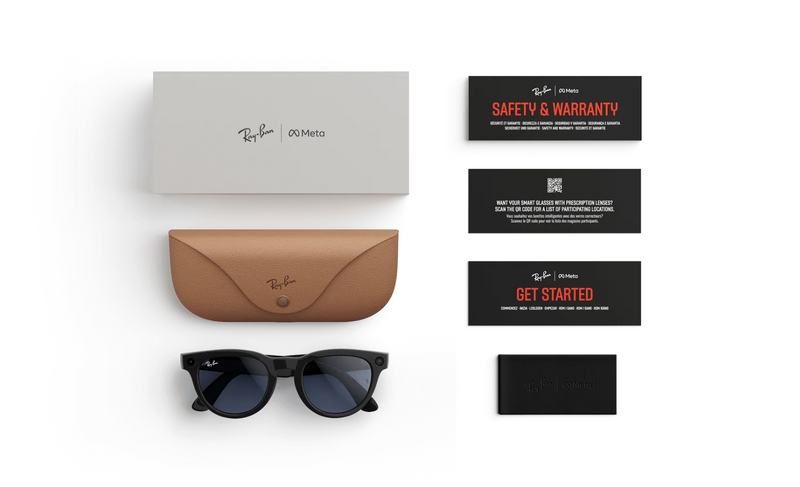 Ray-Ban - Meta Low Bridge Fit Headliner (Shiny Black | Clear/Sapphire Transitions®)