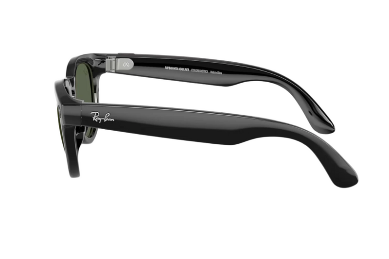Ray-Ban - Meta Low Bridge Fit Headliner (Shiny Black | G-15)