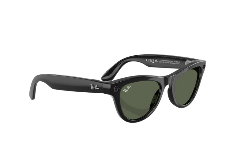 Ray-Ban - Meta Skyler (Shiny Black | Polarized Green)