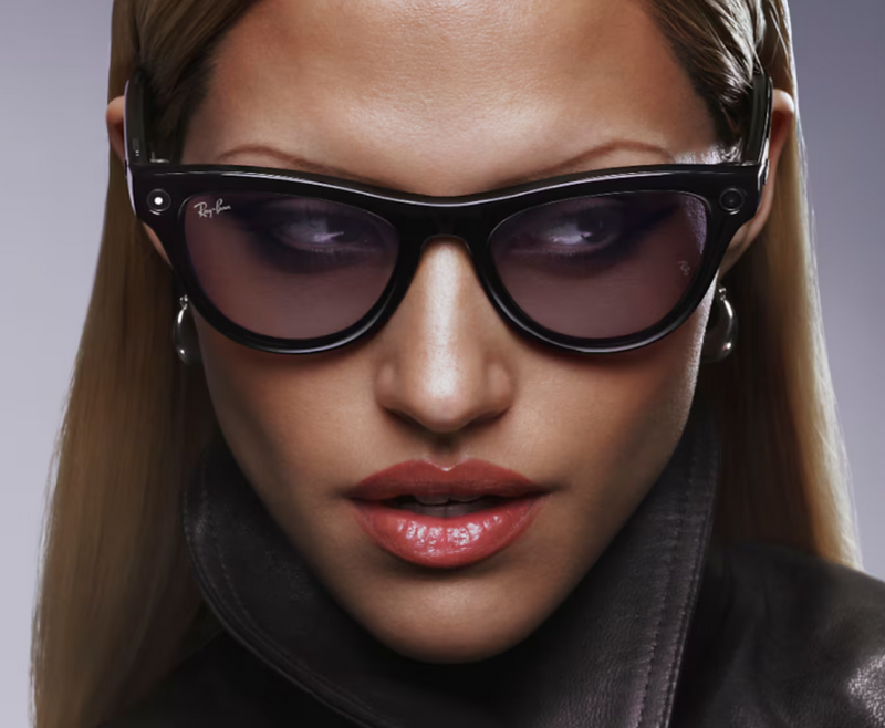 Ray-Ban - Meta Skyler (Shiny Black | Polarized Green)