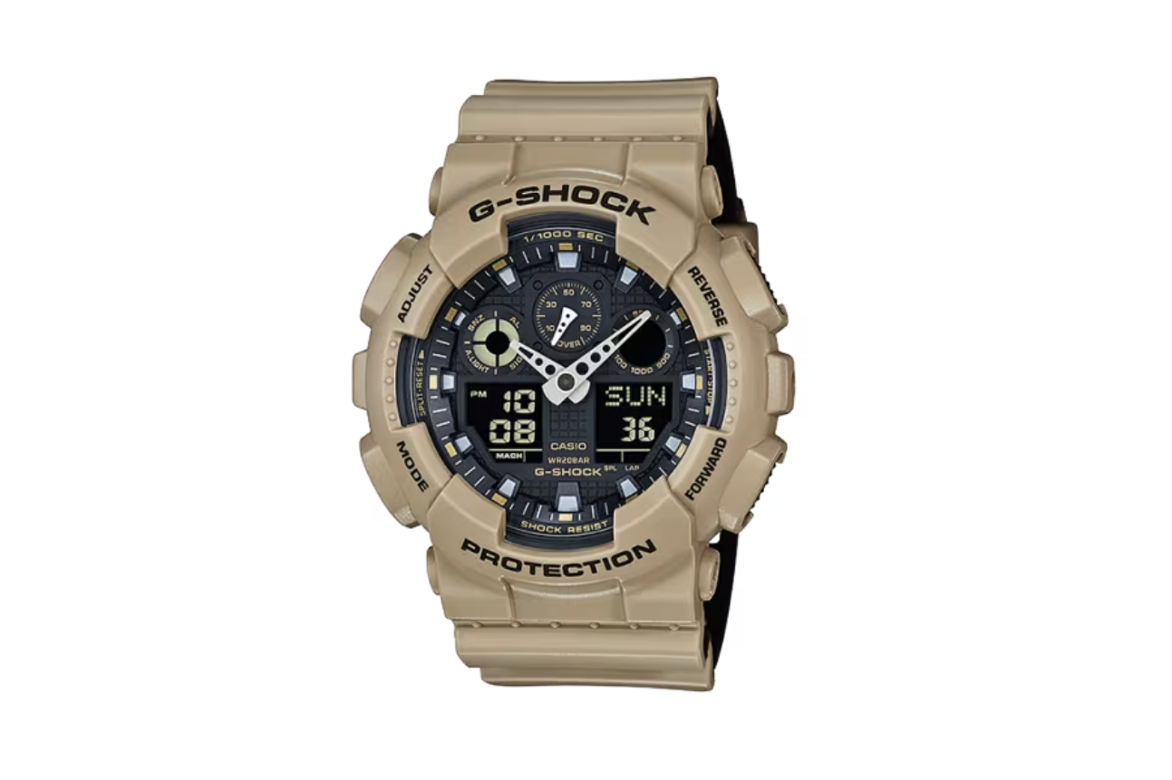 Casio Watches G Shock GA100 Tan Khaki
