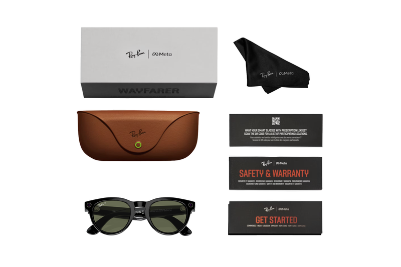 Ray Ban Meta Headliner Shiny Black G 15 Polarized Good See Co