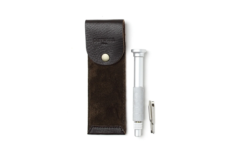 Diffuser Tokyo - Screw Driver Leather Case - Black Brown & Dark Brown