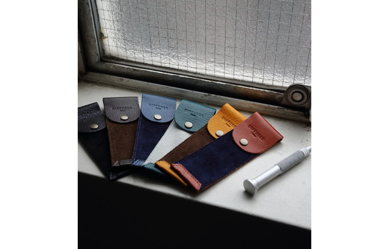 Diffuser Tokyo - Screw Driver Leather Case - Black Brown & Dark Brown