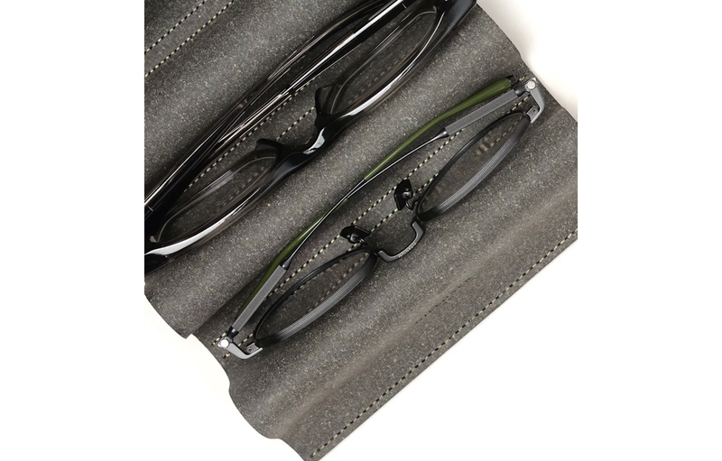Diffuser Tokyo - Bonded Leather Eyewear Stand - Black (3 Frame)