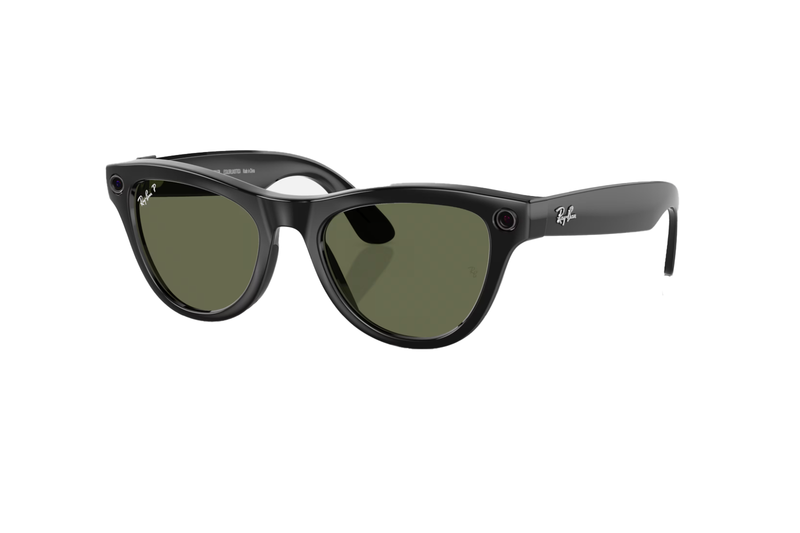Ray-Ban - Meta Skyler (Shiny Black | Polarized Green)