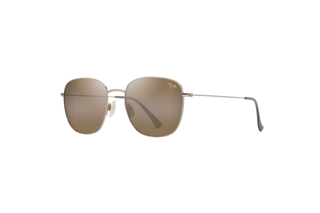ohayoi Maui Jim - 'Ōlali Asian Fit (Shiny Light Gold with Greyish-Green