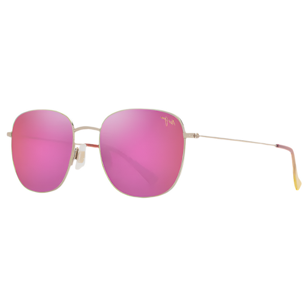 Maui Jim - 'Ōlali Asian Fit (Shiny Light Gold with Violet & Pink