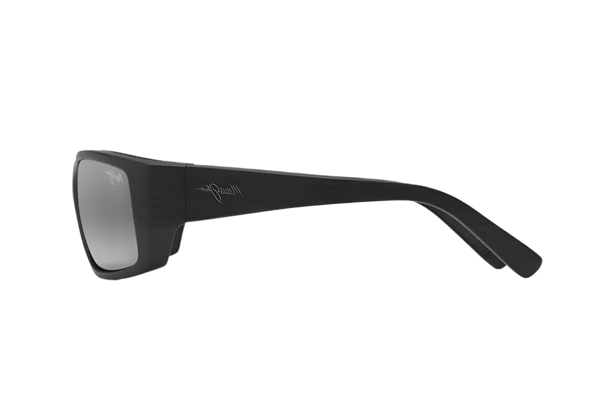 Maui Jim Italy WASAUP MJ-123-02MR‎ 60-17-120 Black Matte Sunglasses Frame H10695 Wassup Wraparound Sunglasses | Active Polarized Hawaiian  main image 3