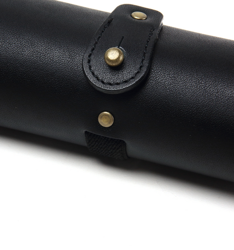 Diffuser Tokyo - Oil Leather Roll Case - Black & Black