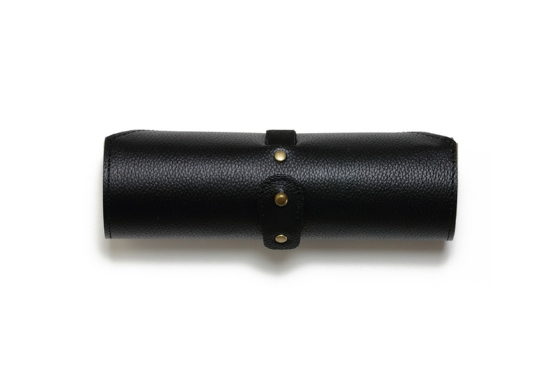 Diffuser Tokyo - Shrink Leather Roll Case - Black & Beige
