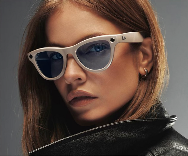 Ray-Ban - Meta Skyler (Shiny Chalky Gray | Clear/Sapphire Transitions®)