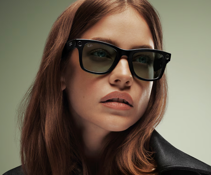 Ray-Ban - Meta Wayfarer Gen 2 (Shiny Black | Clear/Graphite Green Transitions®)