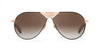 Maybach Eyewear - The Lineart I (18k Solid Rose Gold | Black/Ebony Velvet | Chocolate Brown/Grey)