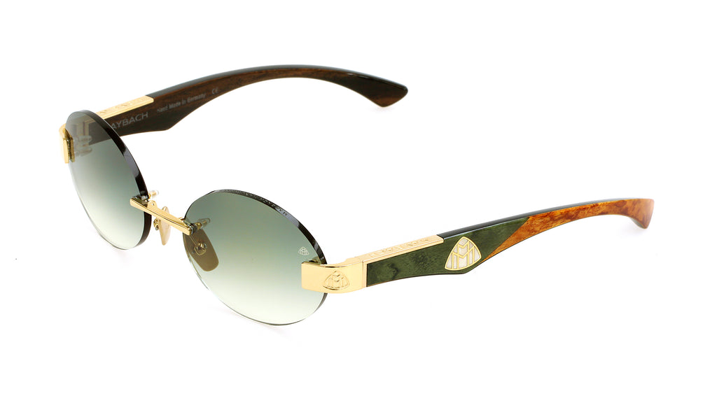 Maybach Eyewear The Magic II (Mellow Gold Plated/Green Birch