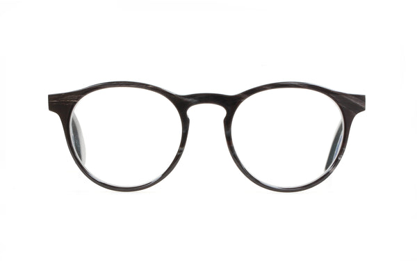 Maybach Eyewear - The Honest II (Palladium Plated | Black/White Marbled/Blue on Black | Clear)